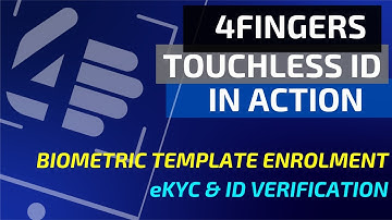 4 Fingers Touchless ID in Action | Biometric Enrolment & eKYC-IDV