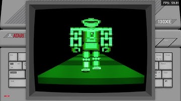 Atari Robot _ Spaceship Demo (1984) - Atari 400_800, XL, XE