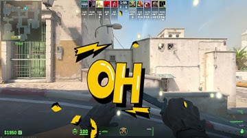 CS2 AWP Wallbang Headshot Mid Shot Dust2 @mrwolfofficialclip