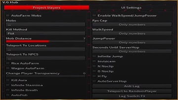*NEW* Project Slayers Script (PASTEBIN 2023) (AUTOFARM MOBS, WALKSPEED, ESP, TELEPORT, WAGOON FARM)
