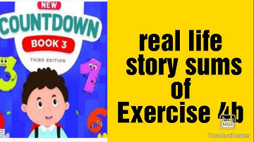 oxford new countdown book 3 third edition | chapter 4 | real life story sums of Exercise 4b complete
