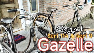 Dua unit sepeda onthel gazelle dames rem tromol original || dijual