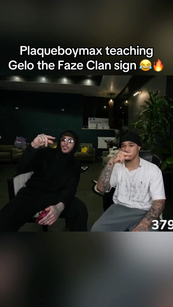 Gelo getting the “FaZe Up” sign down ??