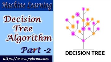 Decision Tree Algorithm | Part 2 | Decision Tree in Python | Machine Learning Algorithms | Pybron