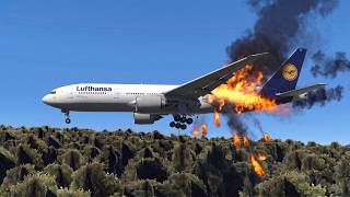 🔴 Boeing 777-300 WINDOW BLOWOUT | Emergency Landing at Lukla (Cliff Runway) | X‑Plane 11