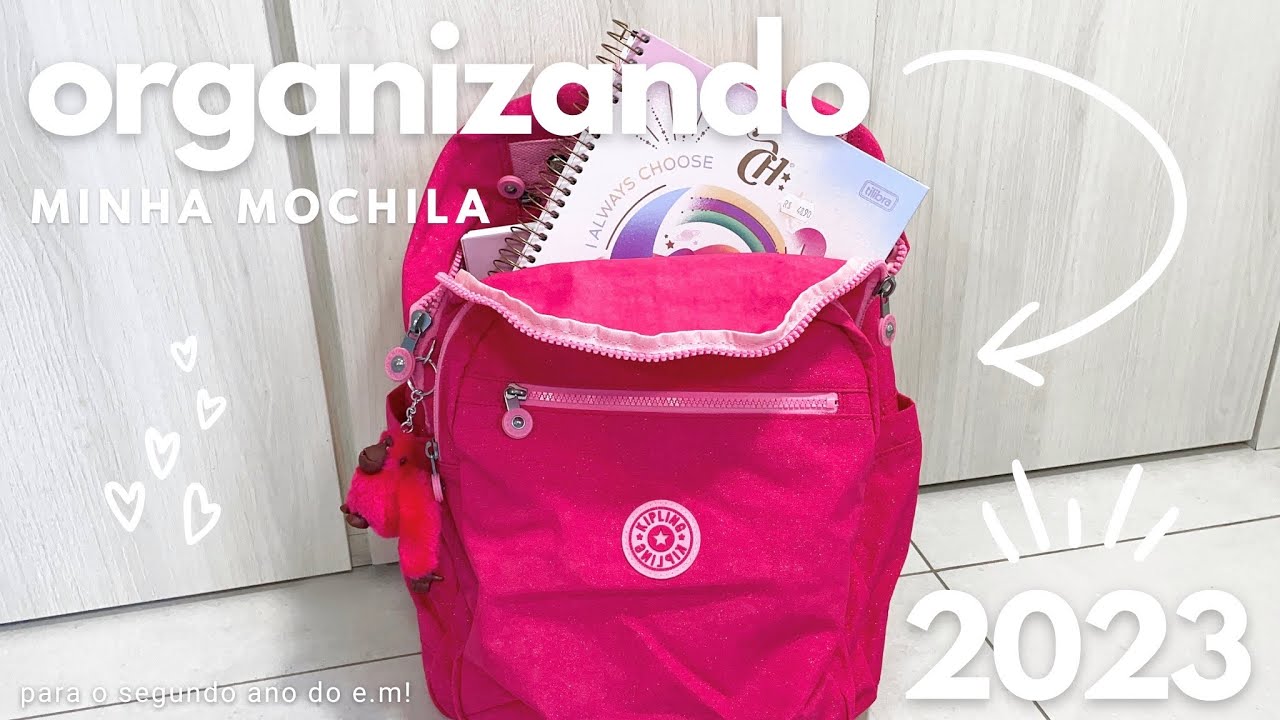 ORGANIZANDO MINHA MOCHILA 2023!