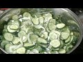 Салат из огурцов на зиму (без стерилизации)./ Cucumber salad for winter.