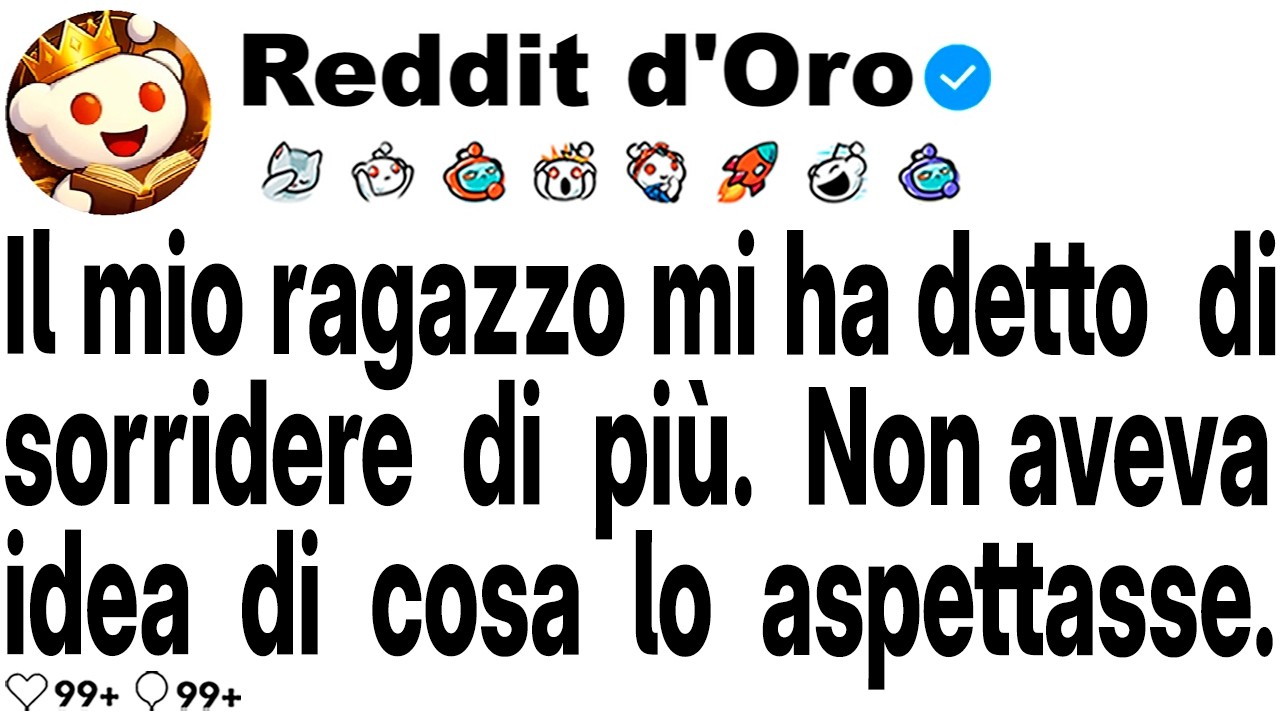 Ero a una festa, dopo un doppio turno di lavoro, quando il mio ragazzo mi ha afferrato il viso davanti a tutti e ha detto: "Saresti molto più carina se sorridessi di più, invece di sembrare...