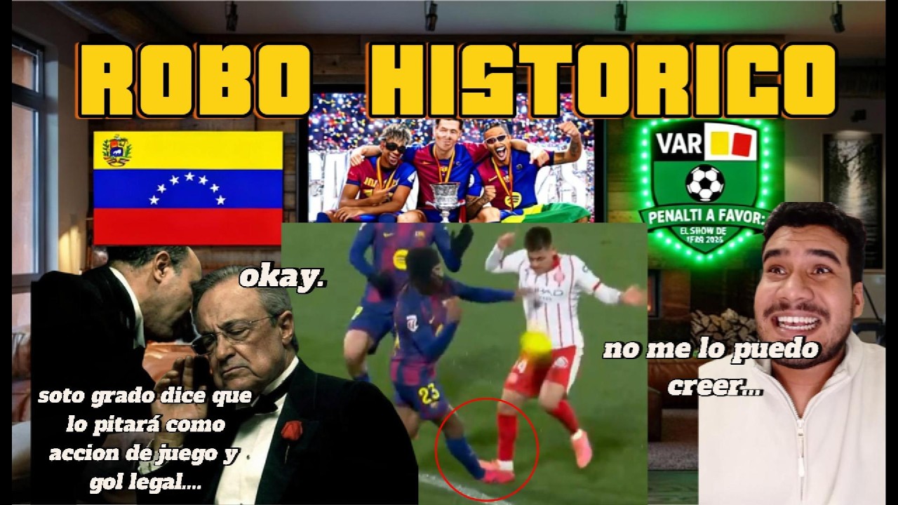 🔥ROBO HISTORICO!! El pisotón a Koundé que el VAR ignoró… SotoGrado entrega la liga al RM