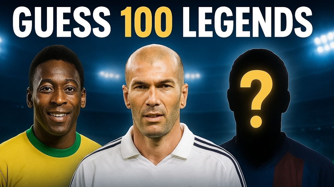 Only 1% Can Guess All 100 Football Legends 👑⚽ | Ultimate Quiz Challenge