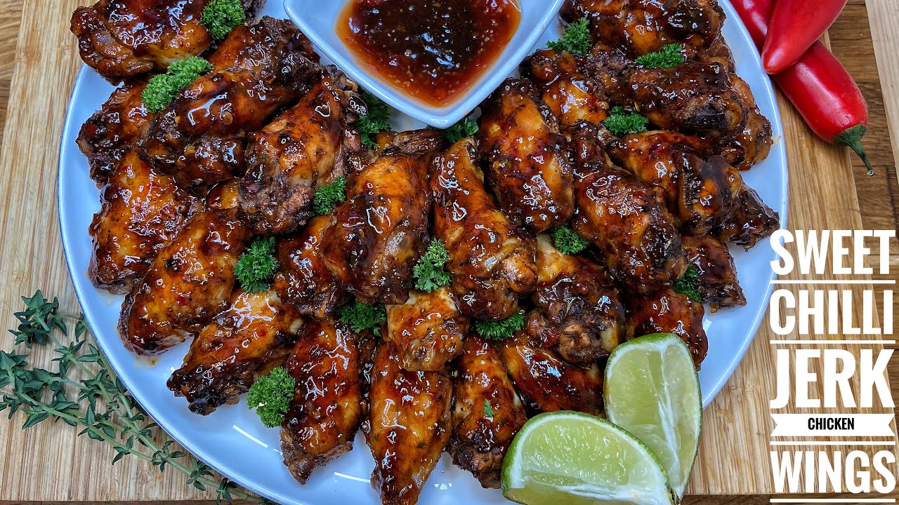 SWEET CHILLI JERK CHICKEN WINGS YouTube