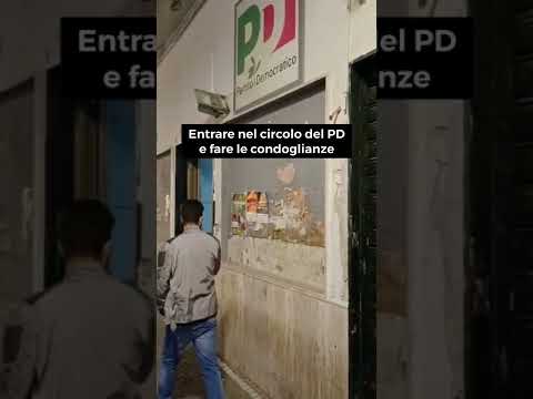 Entrare nel circolo PD e fare la condoglianze - Vincenzo Comunale