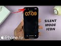 How To Show / Hide Silent Mode Icon On Status Bar On iPhone Air