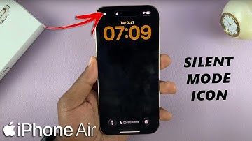 How To Show / Hide Silent Mode Icon On Status Bar On iPhone Air