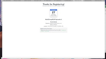How to Create a MailChimp RSVP - Part 3- March 23