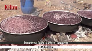 İslahiye’de Üzüm Pekmeze Dönüşüyor