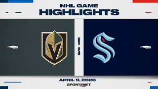 NHL Highlights | Golden Knights vs. Kraken - April 9, 2026