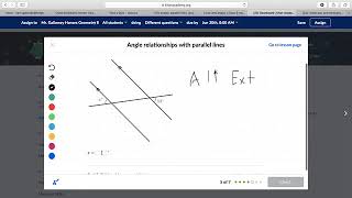 Khan Angle relationships with parallel lines