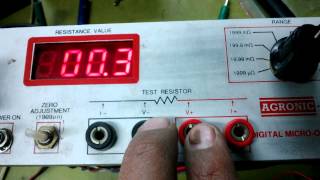 Micro ohms meter