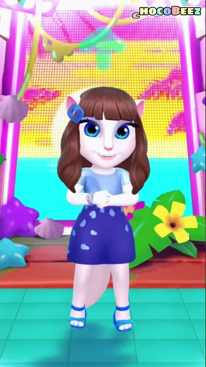 Angela Cute Dance 💃🏼| Tiga Daon Singing My Baby - Yanni Texas