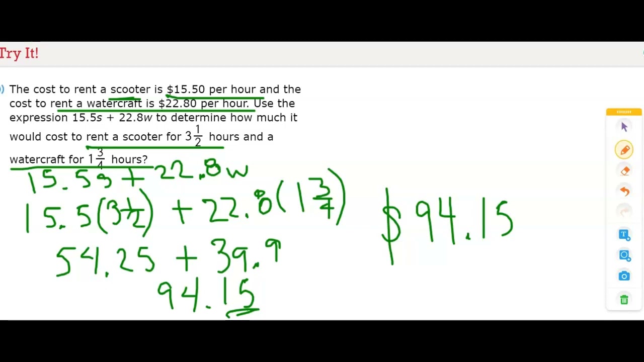 4-1 Write and Evaluate Algebraic Expressions