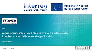 Computertomographie elektronischer Bauteile – Ergebnisse aus dem Projekt PEMOWE | Simon Zabler