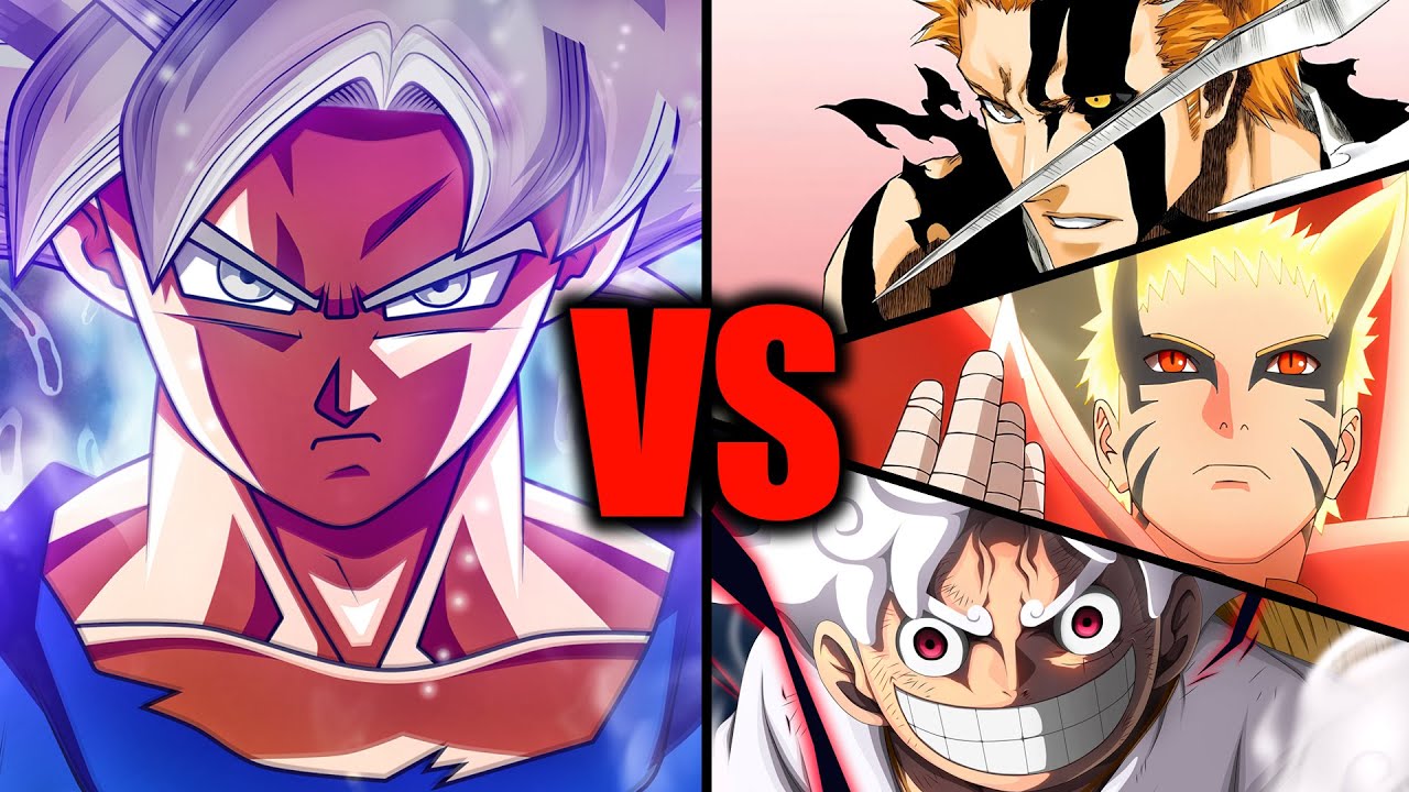 Goku Vs Big 3 [Naruto, Ichigo, Luffy] Tamil - YouTube