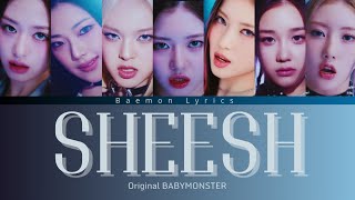 SHEESH original BABYMONS7ER (lirik terjemahan) (color coded lyrics)