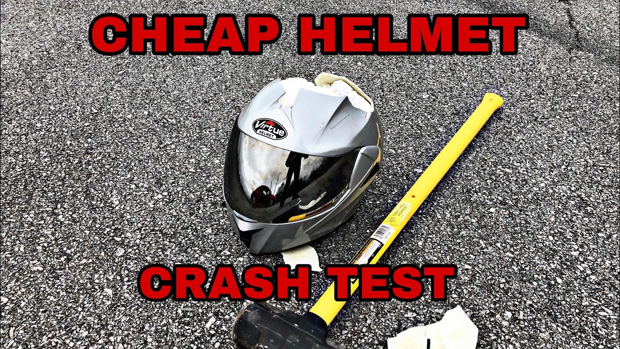 crash tested motorcycle helmet Why You Should NEVER Buy A Cheap Helmet! ILM Helmet Crash Test