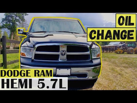 HEMI 5.7L ENGINE OIL CHANGE | DODGE RAM 1500, 2500 and 3500 series