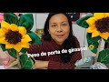 Diy Peso de porta de Girassol