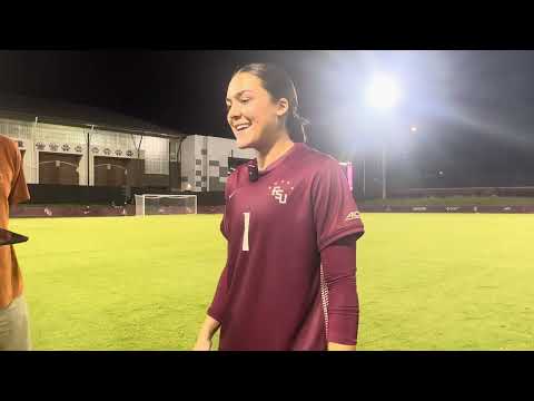 FSU Soccer: Kate Ockene on another clean sheet, previews Florida