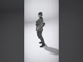 World War II Soldier with Helmet and Gear - AI Rigged 3D Character