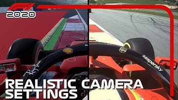 F1 2020 REALISTIC CAMERA SETTINGS TUTORIAL