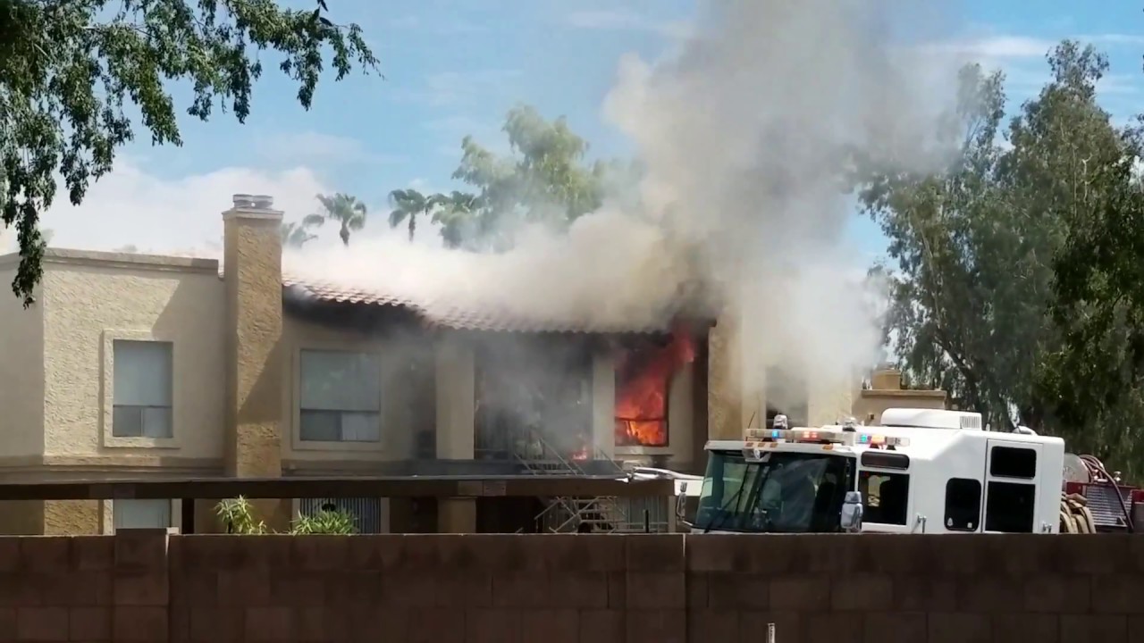 Apartment Fire Phoenix, AZ YouTube