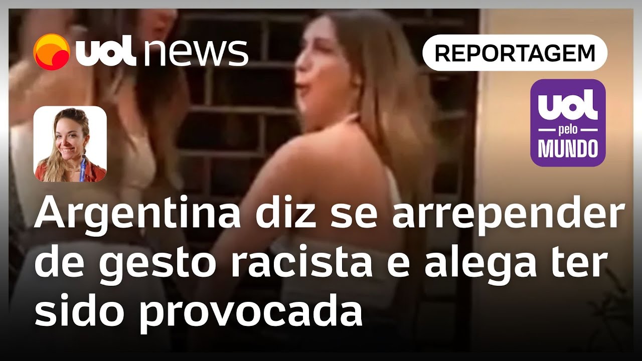 Argentina diz estar arrependida de ter feito gesto racista no Rio e alega que foi provocada