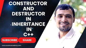Constructor and Destructor in Inheritance in C++
