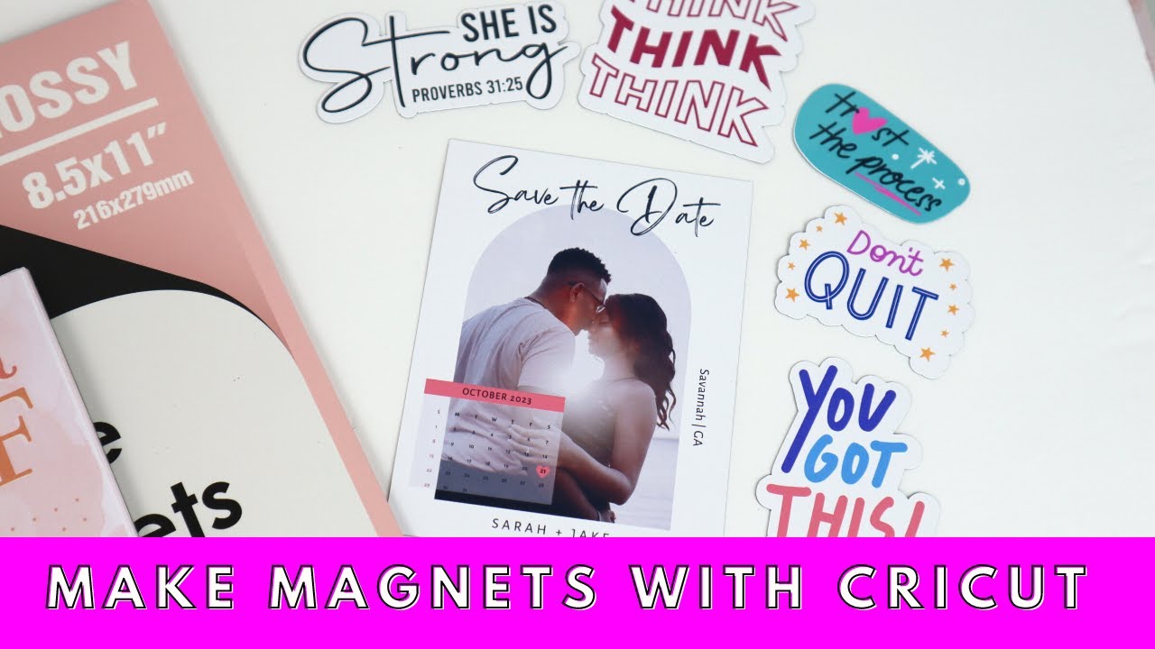 How to Make Magnets with Cricut Machine, CRICUT PRINT THEN CUT MAGNET