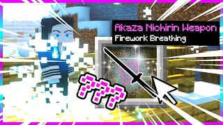 AKAZA FIREWORK BREATHING IN MINECRAFT DEMON SLAYER!