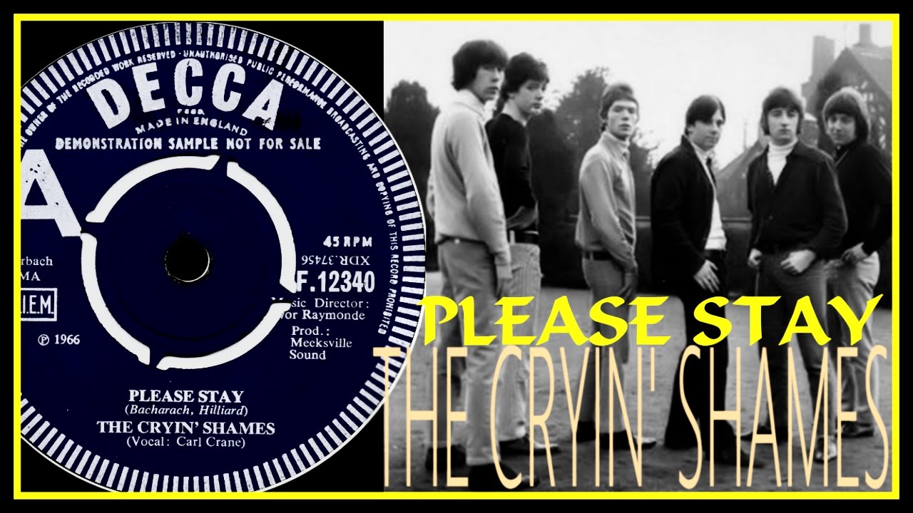 英7” Cryin Shames Please Stay F12340 Decca /00080 The Cryin' Shames - Please Stay / What's News Pussycat [Decca