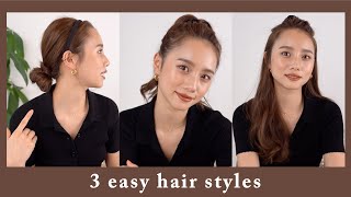 【簡単ヘアアレンジ】ヘアアクセを使ったヘアアレンジ３つ紹介！