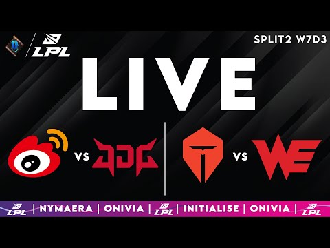 LPL 2025 Live Spring |  LPL English W7D3 with Nymaera & Initialise WBG vs  JDG | TES vs WE
