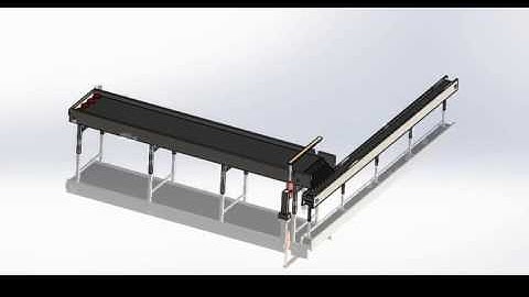 Solidworks Motion Study: Animation of Object moving on conveyor System | Conveyor Animation