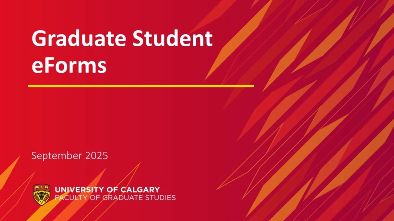 Graduate Student eForms Overview - YouTube
