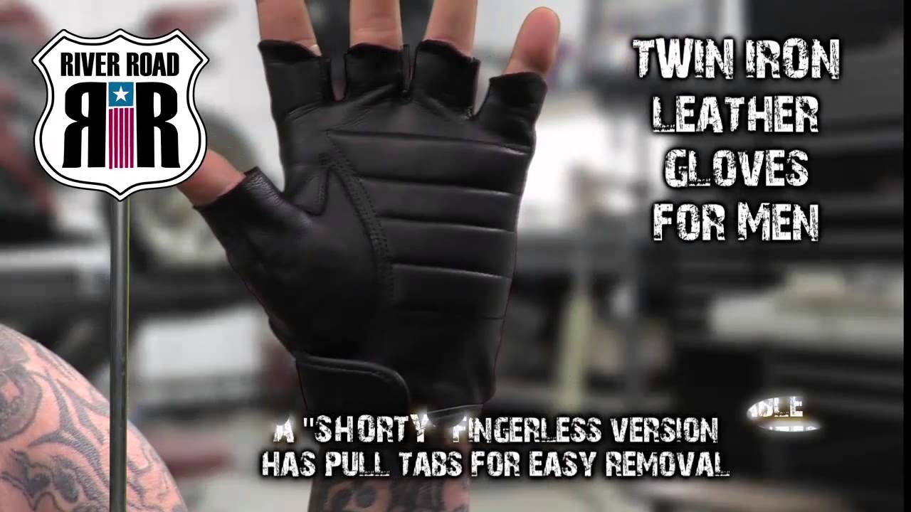 River Road Men's Twin Iron & Twin Iron Shorty Gloves • available at J&P Cycles