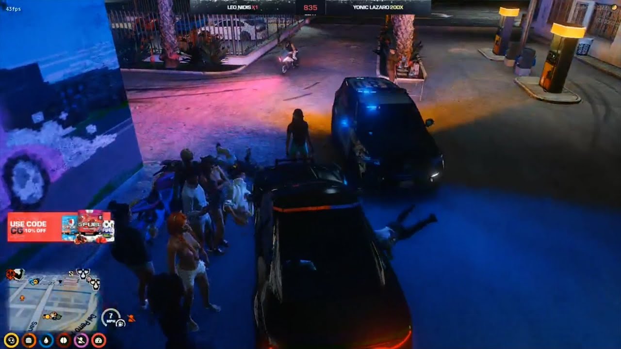 Lt. Clarkson Ramming People at Auto's Otto | Nopixel 3.0