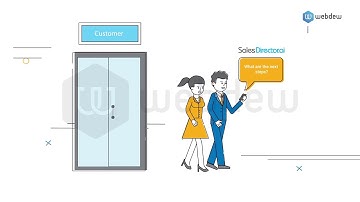A 2D animation explainer video for Sales Director.ai by Webdew - #WebdewPortfolio