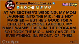 At My Brother's Wedding, Mom Laughed Into Mic： ‘He’s Not Married — But He’s Good For A Check’