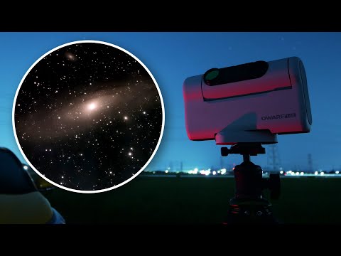 Video review of the smart astronomical telescope "DWARF II." No equatorial mount required, and au...