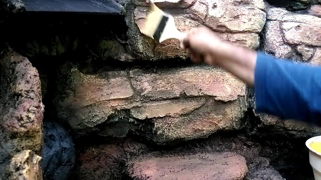 Cat untuk Batu Tebing Kolam ikan Koi